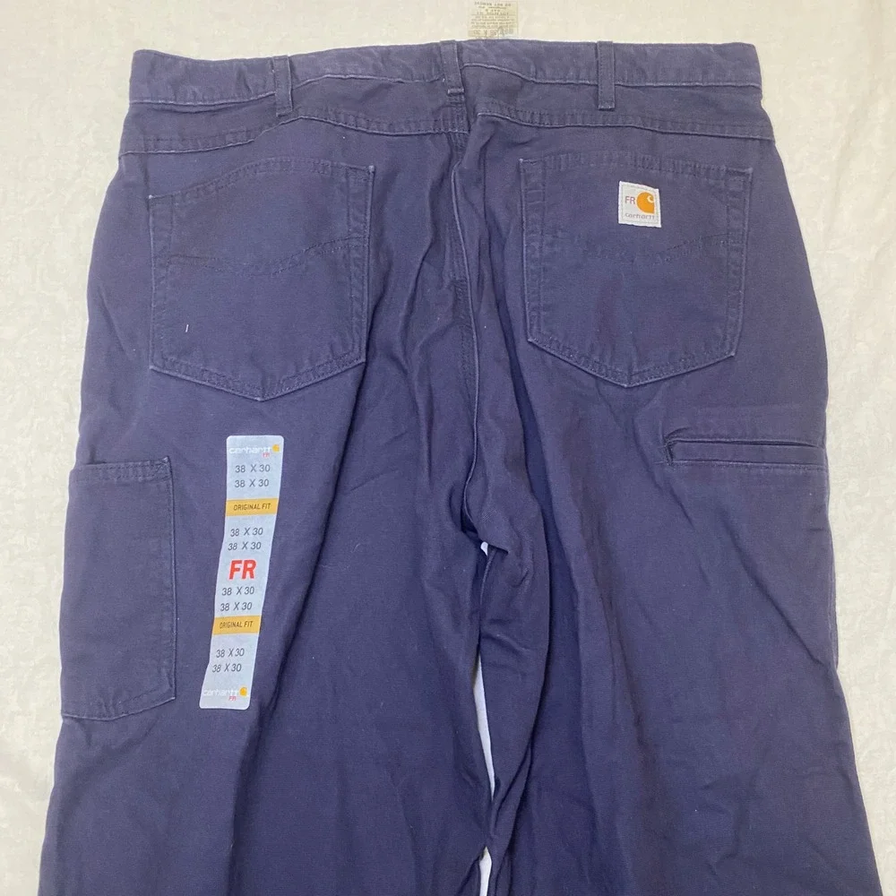 Carhartt FR Original Fit Flame Resistant Work Pants Navy 38x30 CAT 2 NWT